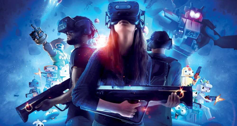 Joueur équipé d’un casque de réalité virtuelle | Association The Project