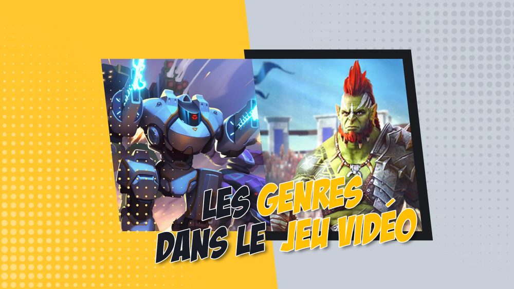 Montage des univers représentant les grands genres du jeu vidéo | Association The Project