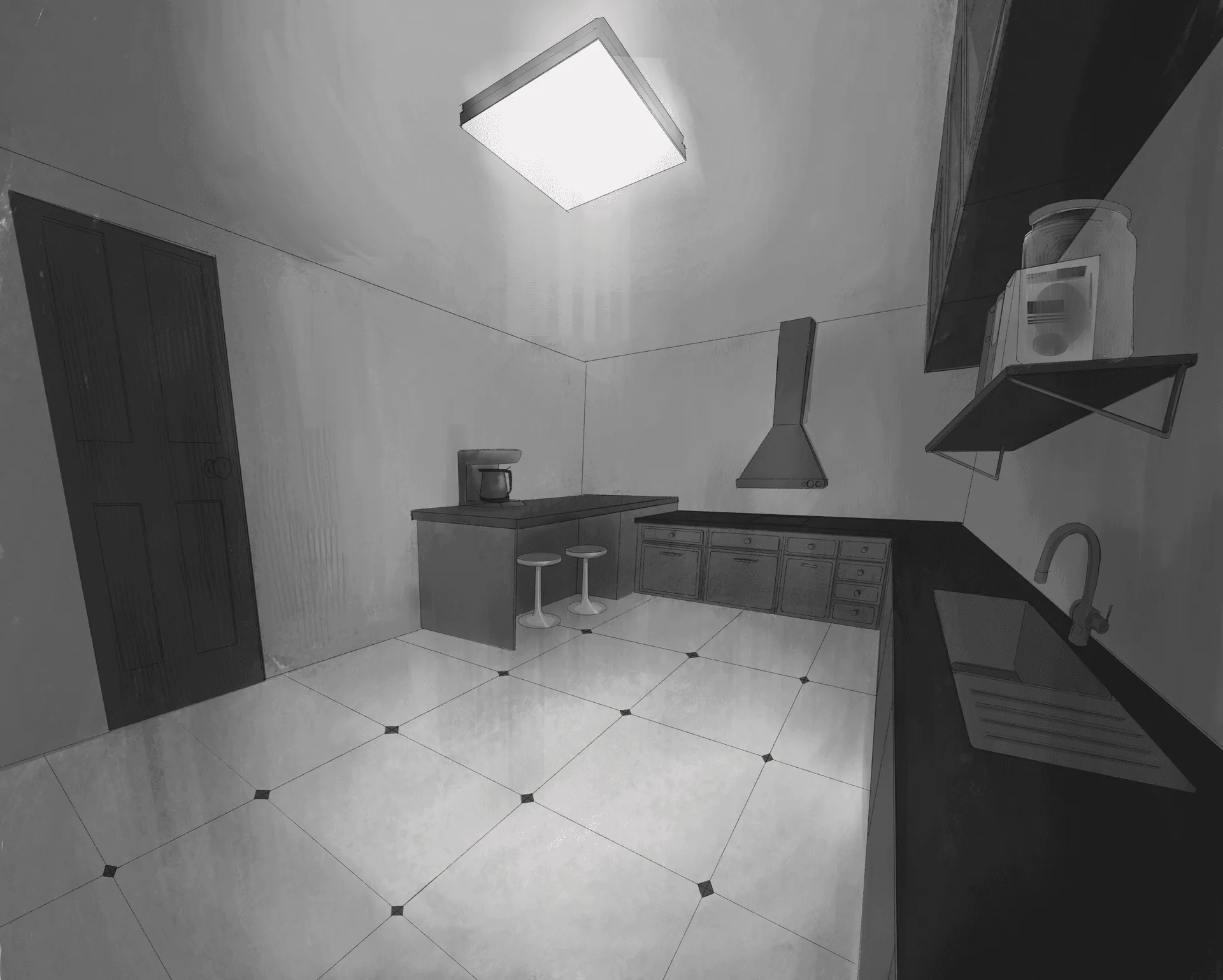 Concept art : la cuisine | Association The Project